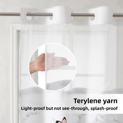 Double Layer Digital Print Shower Curtain