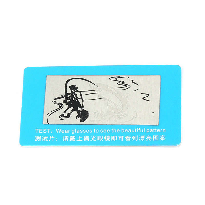 Glasses Case Set with Cleaning Cloth and Polarization Test Card