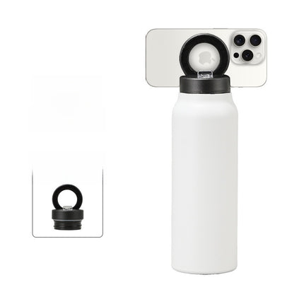 Magnetic Insulated Water Bottle with Phone Holder