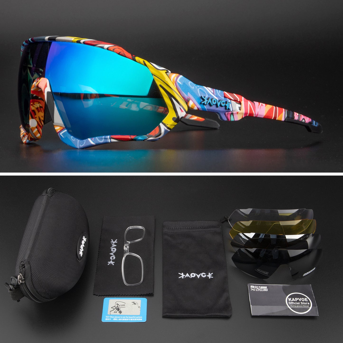 Kapvoe Polarized Sports Glasses