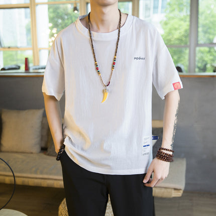Cotton Linen T-Shirt for Men