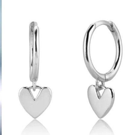 Heart Shaped Earrings Korean Style