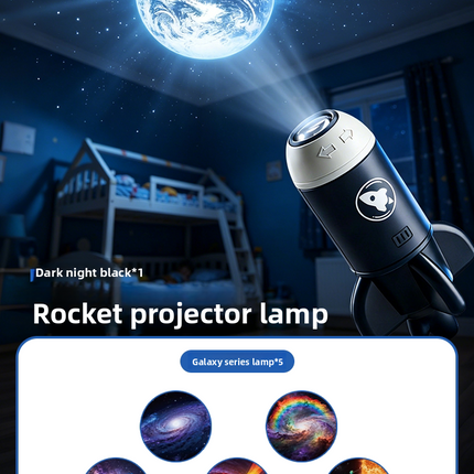 Star Projector Night Light with Cosmic Slides