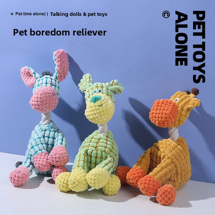Squeaky Plush Dog Chew Toy