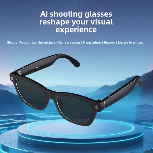 AI Smart Glasses with Camera and Bluetooth