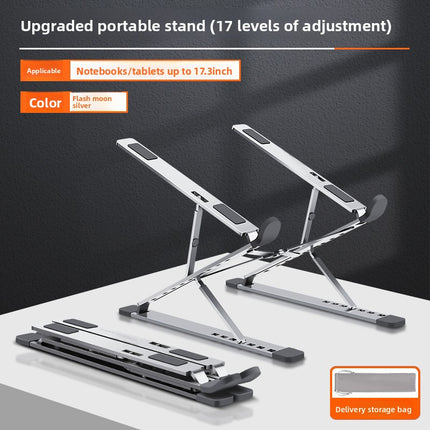 360 Degree Rotatable Aluminum Laptop Stand with Cooling Base