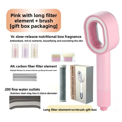 Aromatherapy Filter Shower Head with Multiple Spray Modes