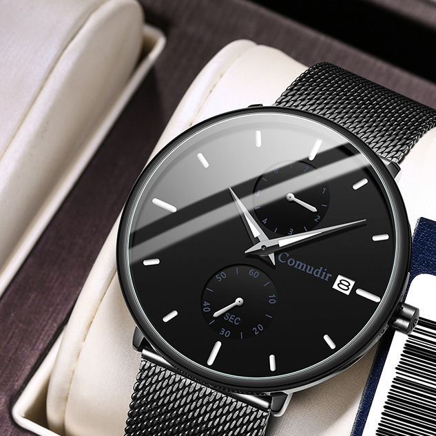Mens Automatic Quartz Watch with Luminous Calendar