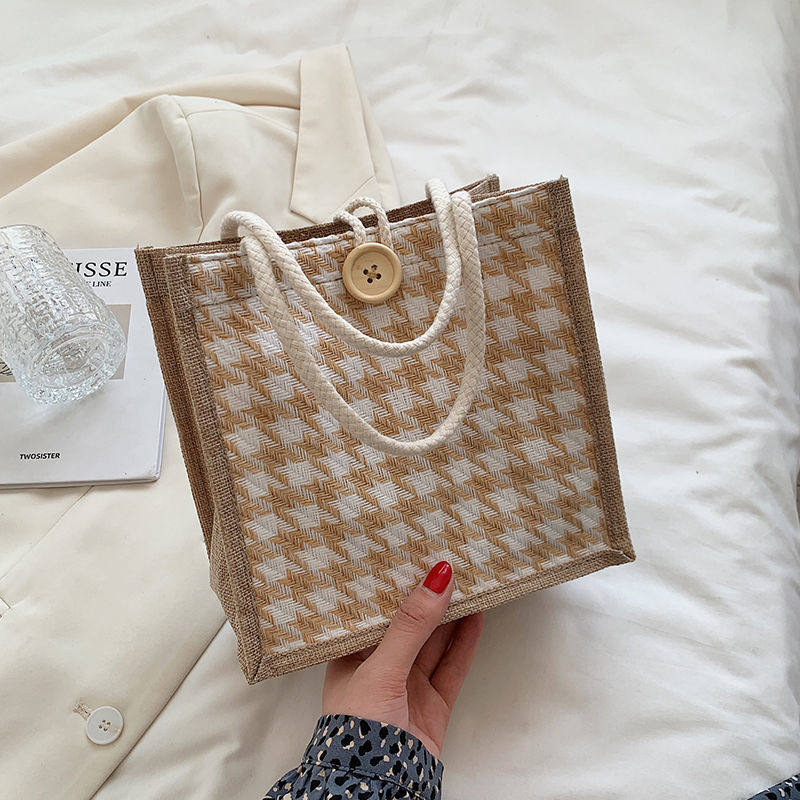 Stylish Geometric Print Soft Handle Handbag for Women