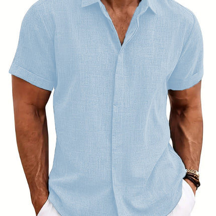Mens 3D Printed Lapel Shirt