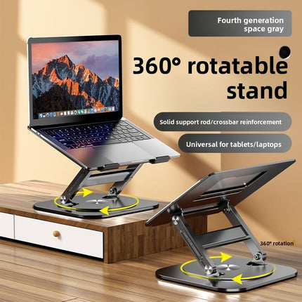 360 Degree Rotatable Aluminum Laptop Stand with Cooling Base