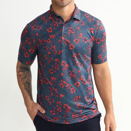 Mens Quick-Dry Golf Polo Shirt