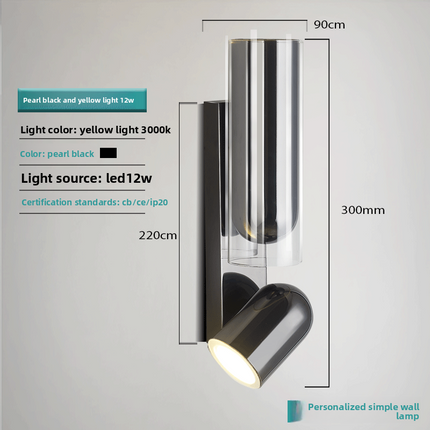 Rotatable LED Wall Lamp Nordic Minimalist Design