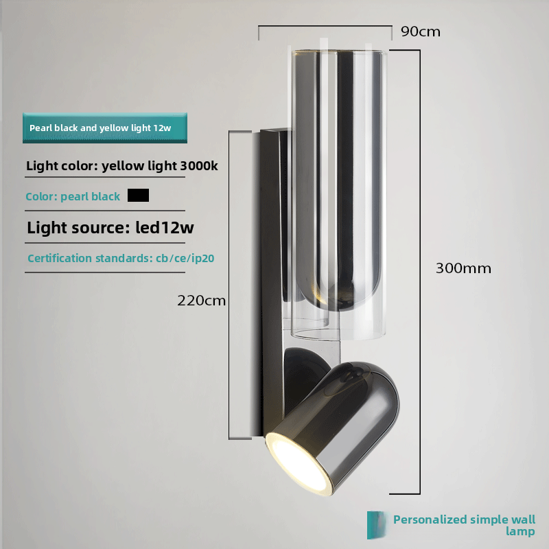 Rotatable LED Wall Lamp Nordic Minimalist Design