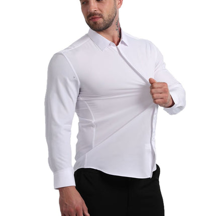 Mens Long Sleeve Collared Shirt