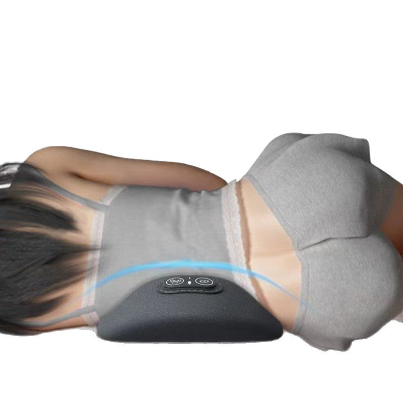 Ergonomic Lumbar Support Pillow with Heating and Massage