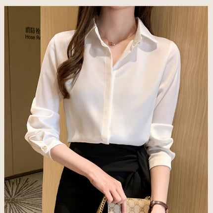 Women's Long Sleeve Turtleneck Blouse