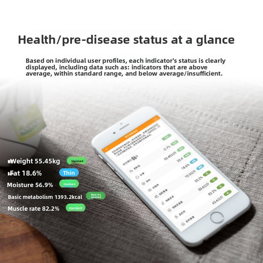 Smart Bluetooth Body Fat Scale with Comprehensive Health Metrics