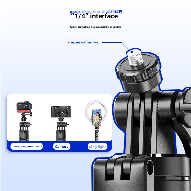 Retractable Bluetooth Selfie Stick Tripod with Anti-Shake