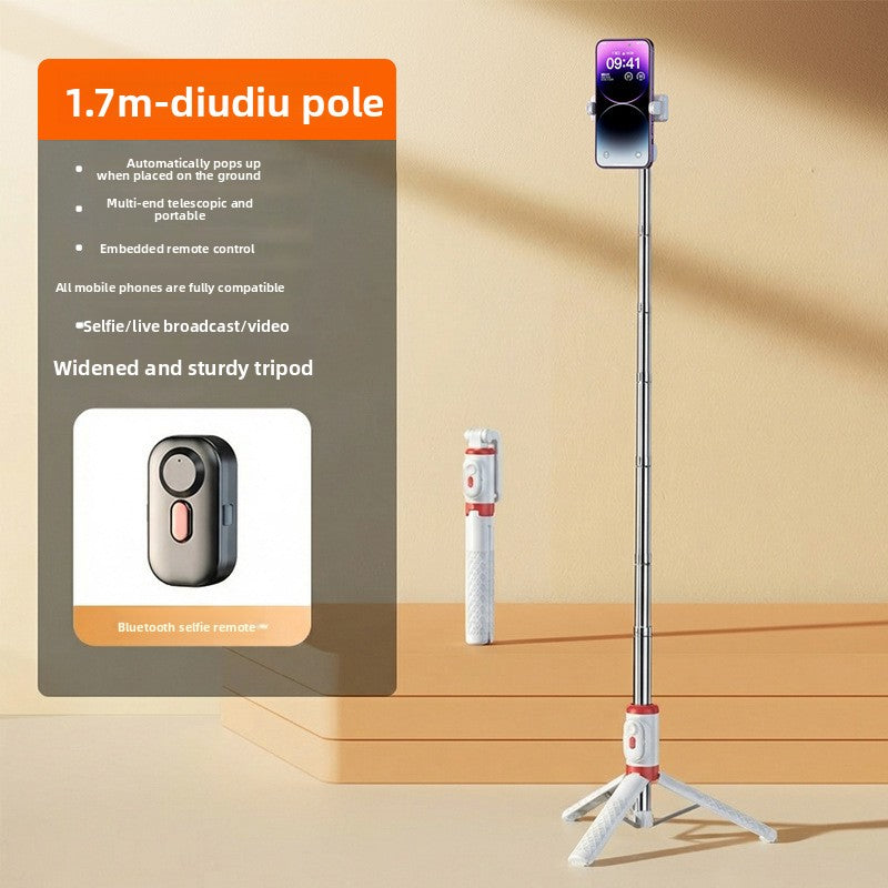 Anti-shake selfie stick phone holder