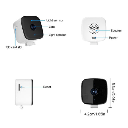 2MP Smart Security Camera ? HD Night Vision, Two-Way Audio, WiFi, Remote Mobile Monitoring