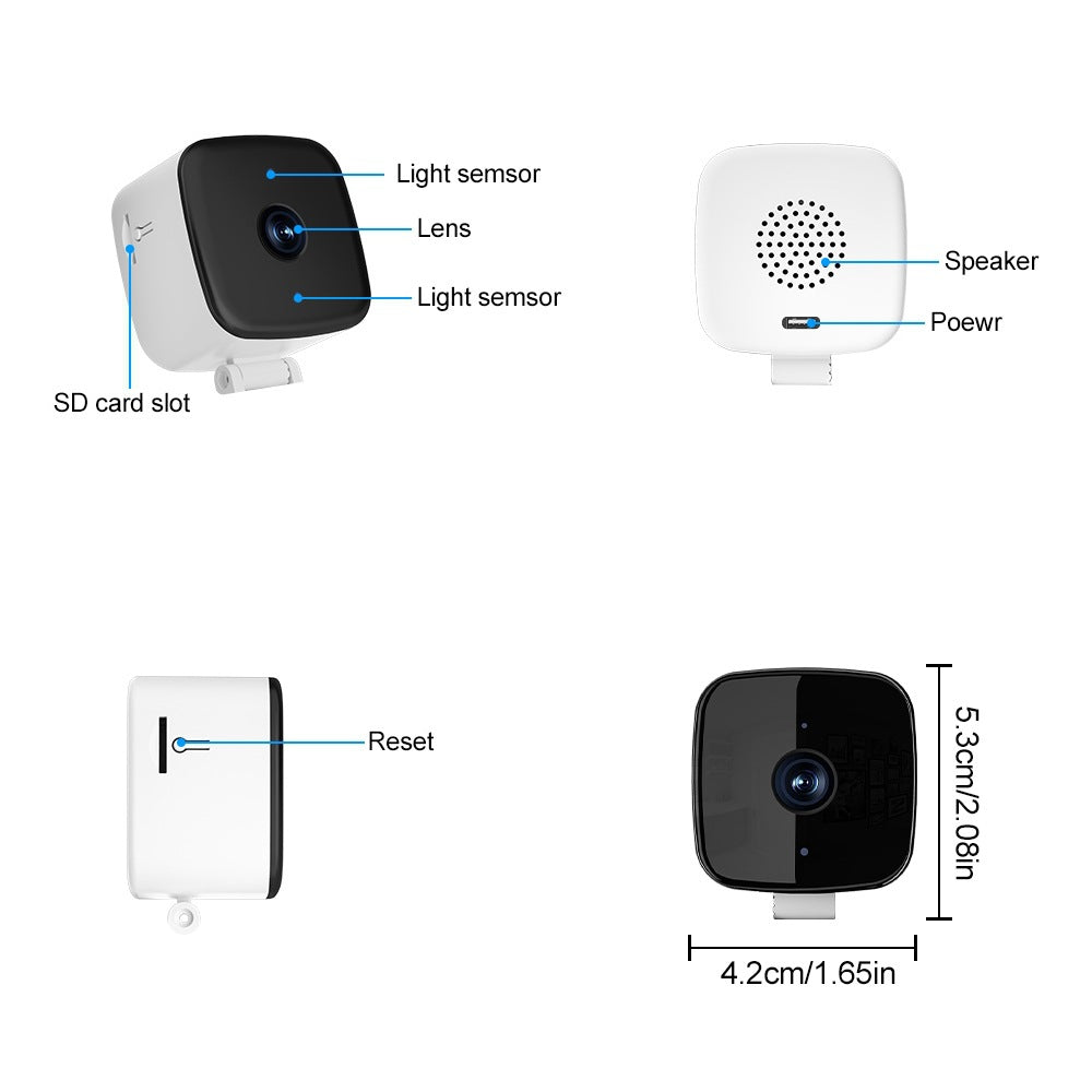 2MP Smart Security Camera ? HD Night Vision, Two-Way Audio, WiFi, Remote Mobile Monitoring