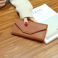 A Multi-functional Buckle Retro Thin Coin Purse From Japan And South Korea