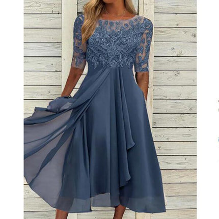 Elegant Chiffon Lace Evening Dress
