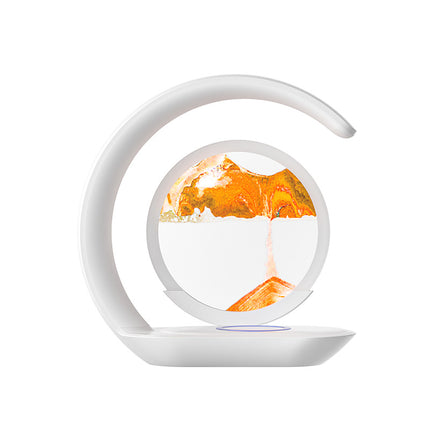 Wireless charging 3D sand table lamp