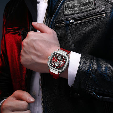 Square Sports Chronograph Mens Watch