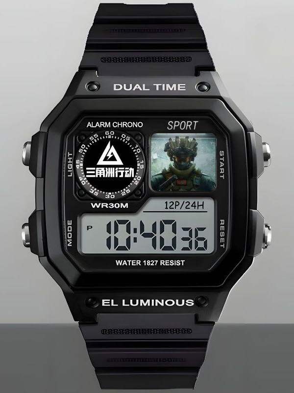 Digital Sports Watch with Alarm Calendar