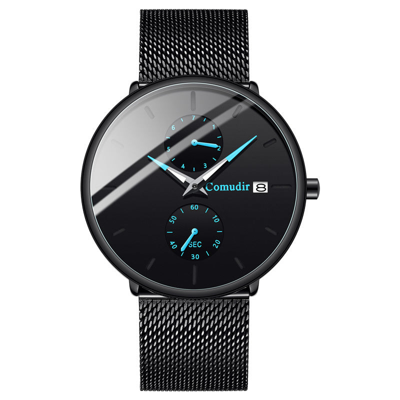 Mens Automatic Quartz Watch with Luminous Calendar