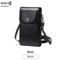 Anti-magnetic Phone Bag Retro Wax Leather Phone Case