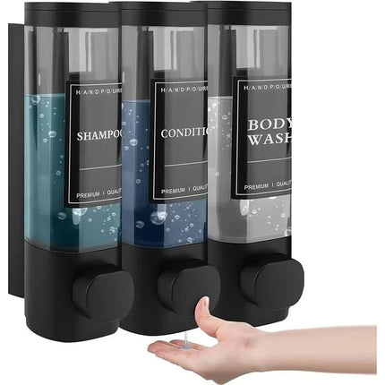 Wall Mounted Three Head Manual Soap Dispenser