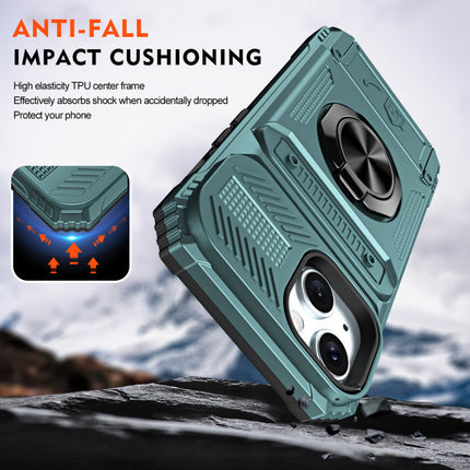 Magnetic Phone Case with Card Slot and Ring Holder