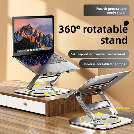 360 Degree Rotatable Aluminum Laptop Stand with Cooling Base