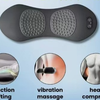 Ergonomic Lumbar Support Pillow with Heating and Massage