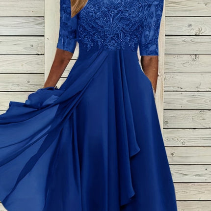Elegant Chiffon Lace Evening Dress
