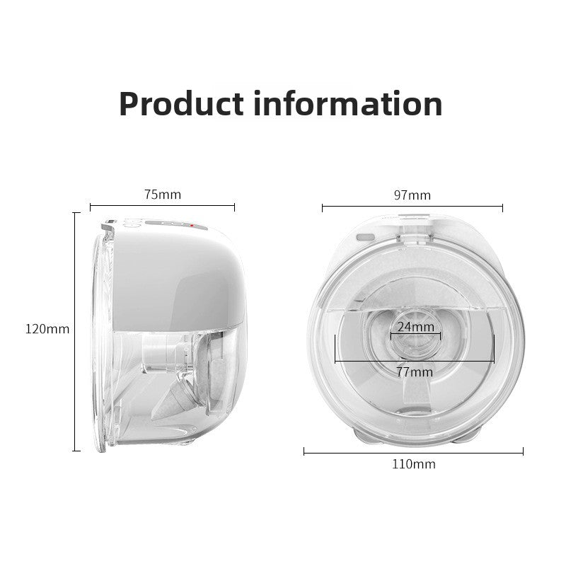 Wearable Electric Breast Pump Hands-Free Milk Collection