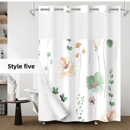 Digital Print Waterproof Shower Curtain