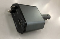 شاحن أوتوماتيكي قابل للسحب، قابس تحويل عالمي فائق السرعة من واحد إلى أربعة، طوق رأس