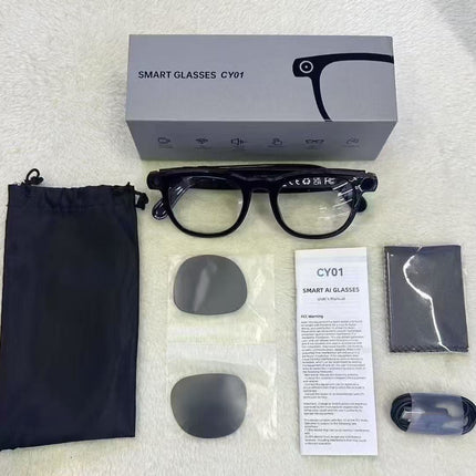 Smart Glasses with Camera AI Translation Bluetooth