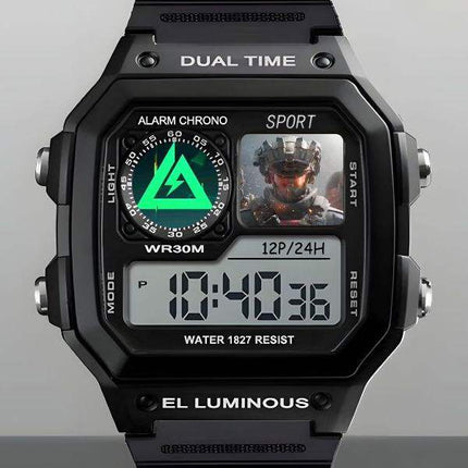 Digital Sports Watch with Alarm Calendar