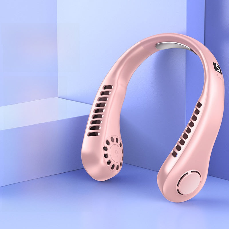 Portable USB Neck Fan with Silent Bladeless Design