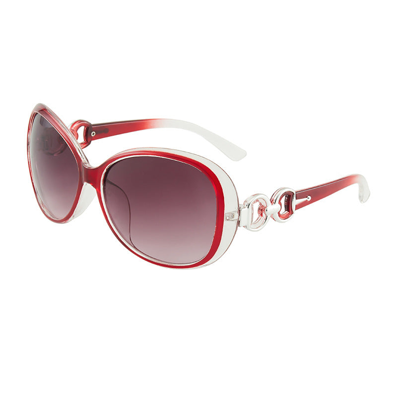 Sunglasses Large Frame Sunglasses Retro Glasses UV-resistant Round Frame