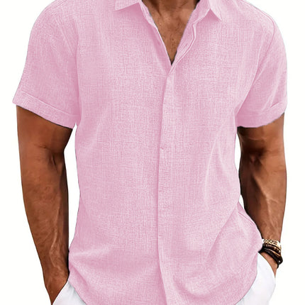 Mens 3D Printed Lapel Shirt