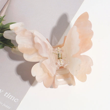 Double-layer Butterfly Gradient Pearlescent Hair Clip