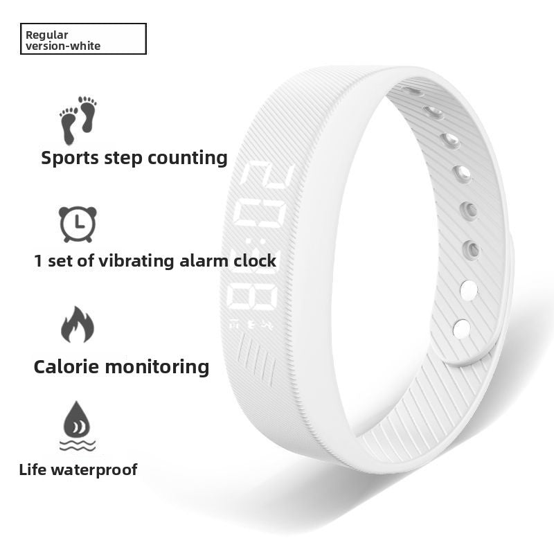 Sports Pedometer Watch with Alarm and Luminous Display