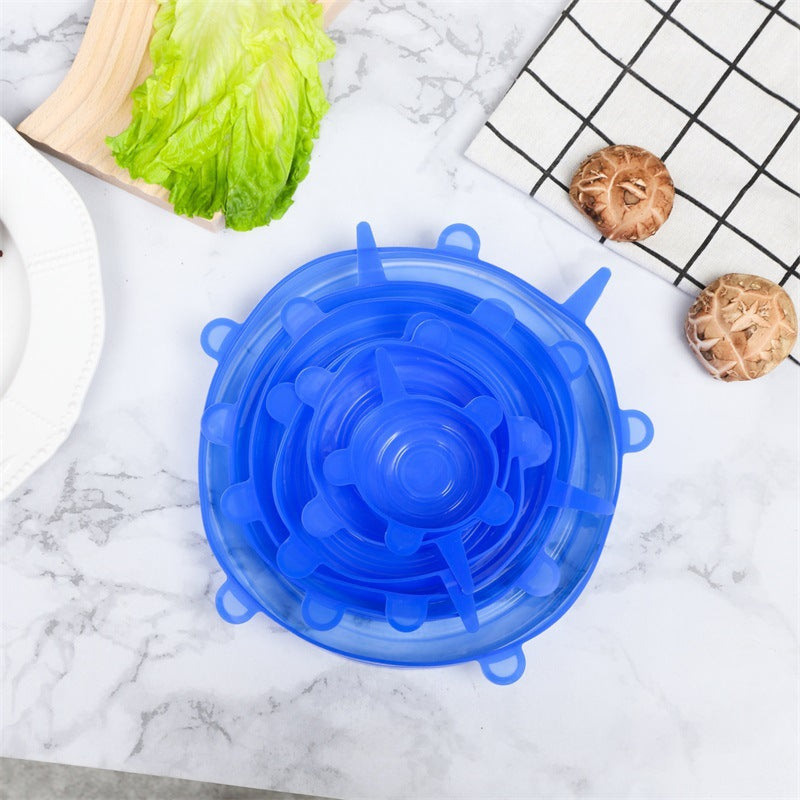 Silicone Food Storage Cover Set 6-Piece