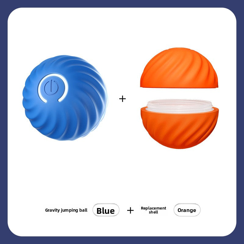 Interactive Electric Pet Toy Ball with Automatic Bouncing